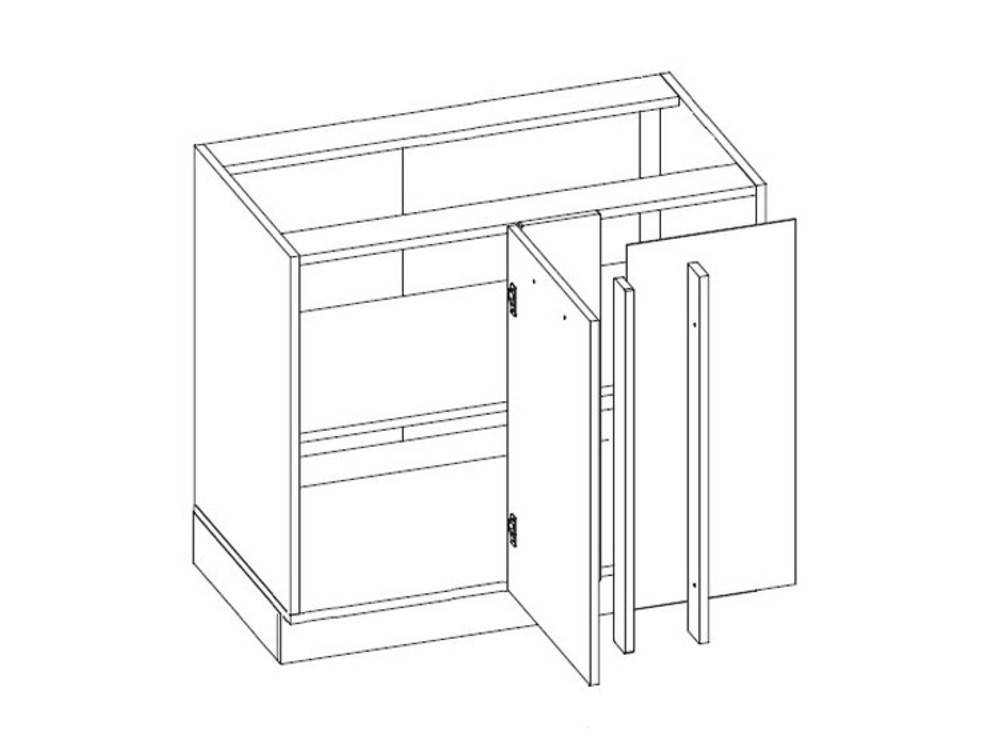 Сборка шкафа напольного. Шкаф-стол под мойку стыковочный шну-2. Шкаф стол кухонный угловой под мойку п 2.10.1ум-сборка. Каркас напольный Delinia ID 100x76.8x56 см. Нижний модуль с дверкой под мойку ШН_д2(м) h=720 мм.