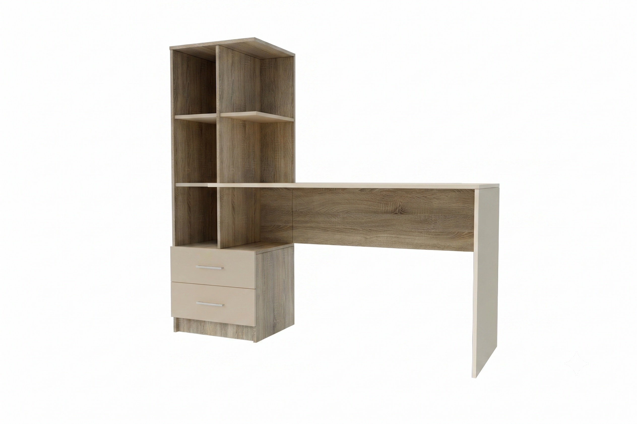 3822002 1485 × 500 × 1420 mm 129,, Письменный стол с полкой FLEX на правую сторону — изображение 1