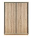 Skapis ar 2 bīdāmām durvīm 120/220/60 cm, krāsa: "sonoma"