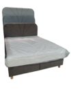 Кровать с матрасом и подъёмным механизмом "DELUXE" 160x200 тёмно-серая