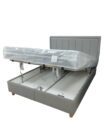 Gulta ar paceļamo mehānismu "PREMIUM" 160x200 gaiši pelēka - Image 3