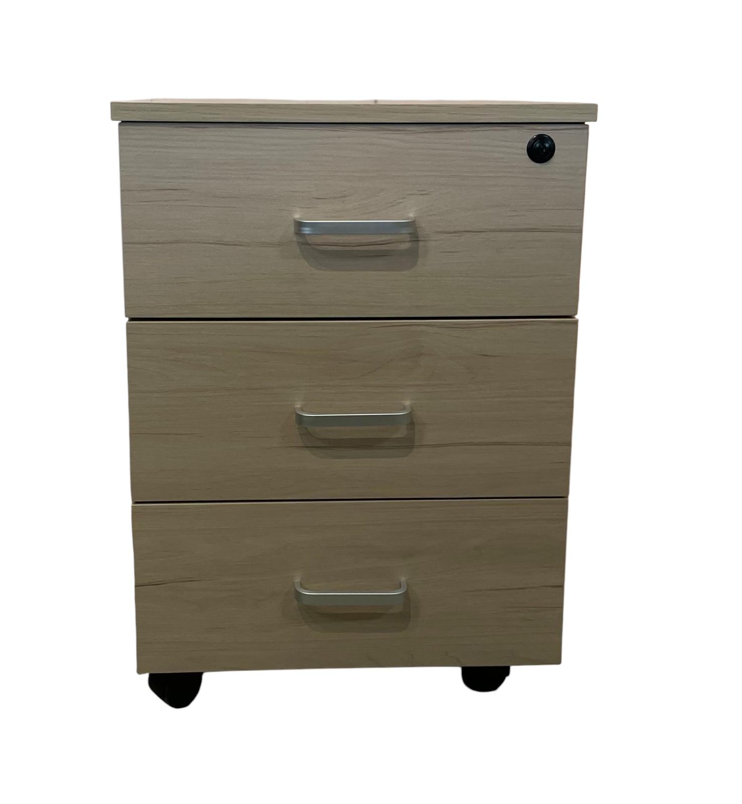 white-Photoroom - 2025-10-24T123132.522 Тумбочка для офиса на колёсиках MС-P3 — изображение 1