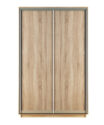 Skapis ar 2 bīdāmām durvīm 110/220/60 cm, "sonoma"