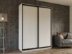 Skapis ar 2 bīdāmām durvīm 100/240/60 cm, "kašmirs+modena"