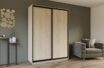 Skapis ar 2 bīdāmām durvīm 160/240/60 cm "sonoma+modena"+2 atvilktnes
