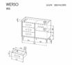 Sistēma “WERSO” W6 (kumode D 3S) – Krāsa: izcili balta/riviera - Image 2