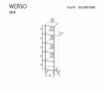 Sistēma “WERSO” W4 (grāmatu plaukts) – Krāsa: riviera - Image 2