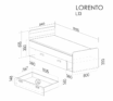 Sistēma “LORENTO” L13 (Gulta) – Krāsa: ozols - Image 5
