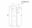 Sistēma “LORENTO” L14 (Skapis D) – Krāsa: ozols - Image 5