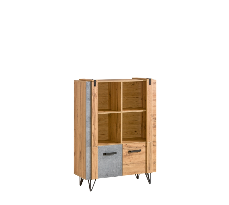 277462_system-lofter-lo4-regal-2d-kolor-beton-millenium Система “LOFTER” LO4 (книжный шкаф 2D) – Цвет: бетон миллениум — изображение 1