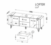 Sistēma “LOFTER” LO7 (RTV 2D 2S skapis) – Krāsa: tūkstošgades betons - Image 2