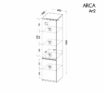 Sistēma “ARCA” AR2 (2D grāmatu plaukts) – - Image 2