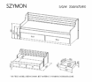 Кровать “SZYMON” – Цвет корпуса: сосна поверх антрацита — изображение 2