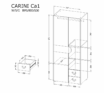 Система “CARINI” CA1 (шкаф-купе) – Цвет: наш дуб — изображение 2