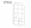 Skapis Sistēma “CARINI” CA2 – Krāsa: ozolkoks - Image 2