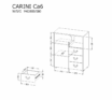 Kumode Sistēma “CARINI” CA6 – Krāsa: ozolkoks - Image 2