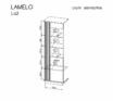 Sistēma “LAMELO” LA2 (vitrīna 1W) – Krāsa: melna - Image 2