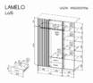 Sistēma “LAMELO” LA15 (skapis 3D2S) – Krāsa: melna - Image 2