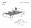 Sistēma “LAMELO” LA20 (gulta 120) – Krāsa: melna - Image 3