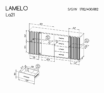 Sistēma “LAMELO” LA21 (kumode 3D4S) – Krāsa: melna - Image 2