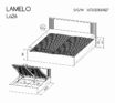 Sistēma “LAMELO” LA26 (gulta ar paceļamo mehānismu) – Krāsa: melna - Image 4