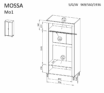 Система “MOSSA” MO1 (2D шкаф) – Цвет: чёрный — изображение 3
