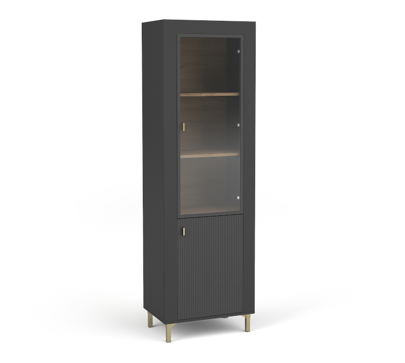 393226_system-mossa-mo3-witryna-1d-kolor-dab-whisky Система “MOSSA” MO3 (шкаф 1D) – Цвет: чёрный — изображение 1