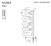 Sistēma “MOSSA” MO3 (1D skapis) – Krāsa: balta - Image 4