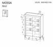 Sistēma “MOSSA” MO5 (3D kumode) – Krāsa: balta - Image 4