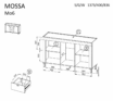 Sistēma “MOSSA” MO6 (2D3S kumode) – Krāsa: balta - Image 3