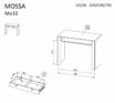 Sistēma “MOSSA” MO10 (Tualetes galds) – Krāsa: melna - Image 3