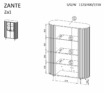Vitrīna “ZANTE” ZA1 (2D2W) - Image 5