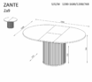 Izvelkamais galds “ZANTE” ZA9 – 1200-1600 x 1200 - Image 3