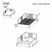 Gulta LENA 120 – krāsa: bēša 03 - Image 3