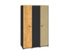 Colt 01 Oak craft gold/Black-Steel premium – гардероб 3D