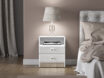GLAMOUR 04 Alpu balts – gultasvietas skapis - Image 3