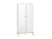 Goldin 01 Alpine White/Gloss White – drēbju skapis