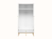 Goldin 01 Alpine White/Gloss White – drēbju skapis - Image 2