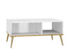 Goldin 08 Alpine White/Gloss White – žurnālu galdiņš