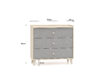 Mevel 06 Desert sand/palādija pelēks – 3S kumode - Image 6