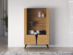 Toscania 03 Baltic Dune Oak/Prestige Black Ash – 2W2D vitrīna - Image 5