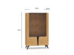 Toscania 03 Baltic Dune Oak/Prestige Black Ash – 2W2D vitrīna - Image 11