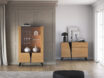 Toscania 03 Baltic Dune Oak/Prestige Black Ash – 2W2D vitrīna - Image 13