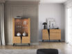 Toscania 03 Baltic Dune Oak/Prestige Black Ash – 2W2D vitrīna - Image 14