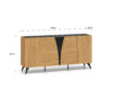 Комод Toscania 04 Baltic Dune Oak/Prestige Ash Black – 5D — изображение 6