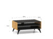 Toscania 07 Baltic Dune Oak/Prestige Black Ash – Стол — изображение 4