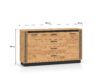URSO 06 craft zelta/melna – 2D4S kumode - Image 6