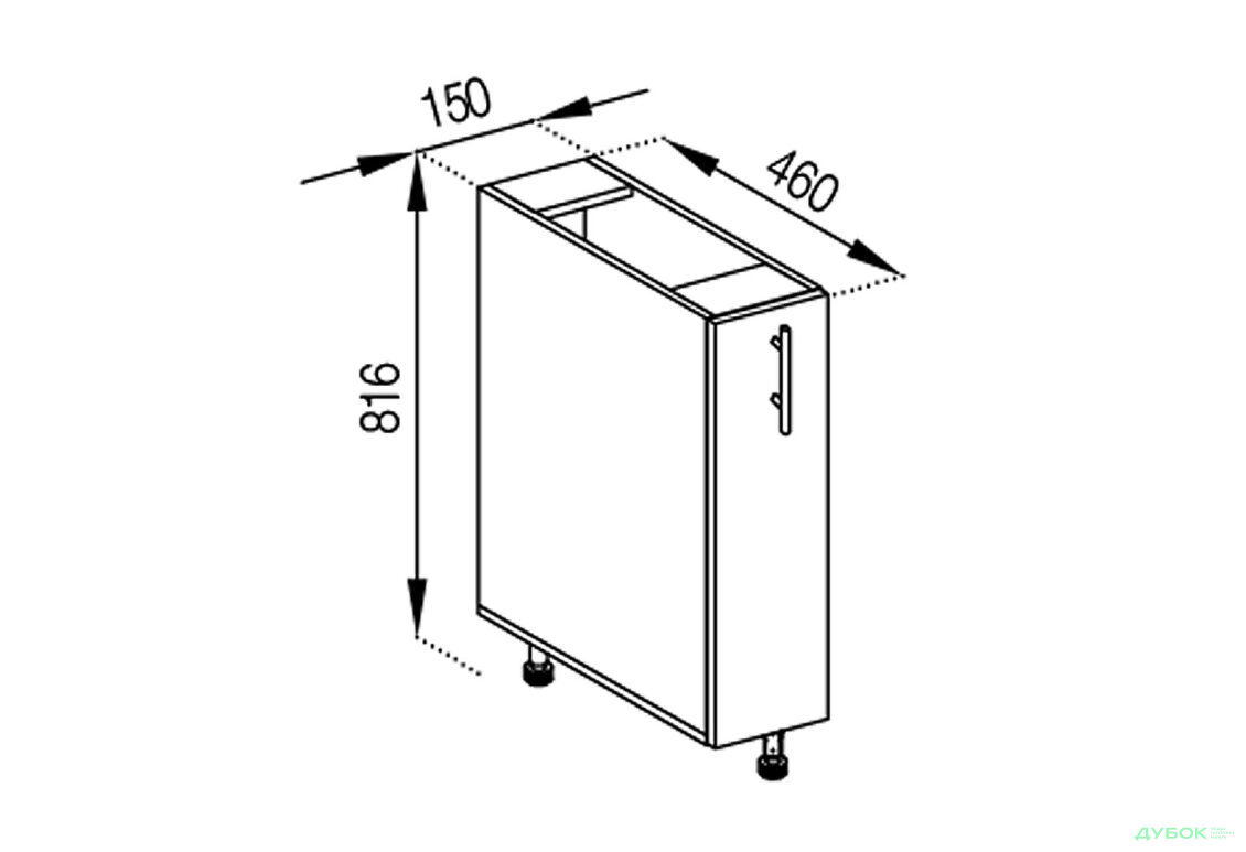 n-15-kargo-adel-svit-mebliv-174519-product Нижний кухонный шкафчик "ADEL GREY" N15 kargo — изображение 1