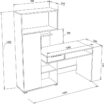 Компьютерный стол "QUADRO" сонома/белый — изображение 3