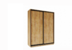 Skapis ar 2 bīdāmām durvīm 180/240/60 cm, krāsa: "gold craft oak" ar atvilktnēm